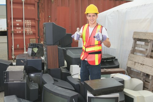 Commercial waste removal services in Harlesden office setting