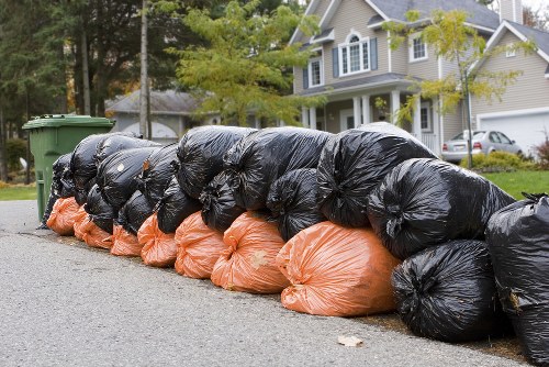 Recycling construction materials for waste clearance