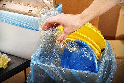 Professional waste clearance services at a Harlesden site